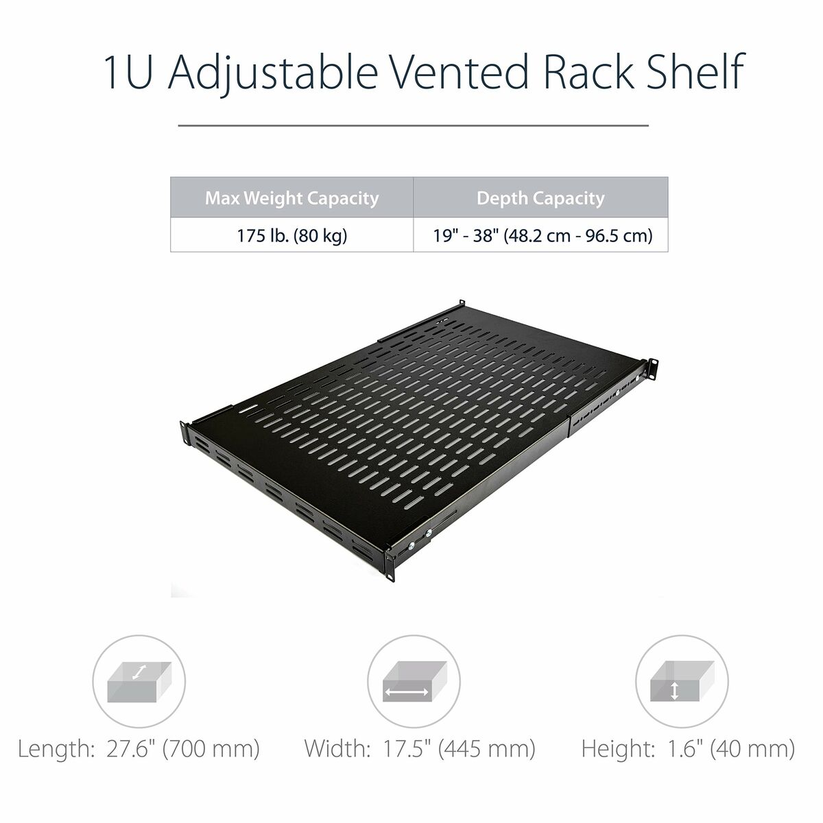 Bandeja Fija para Armario Rack Startech ADJSHELF